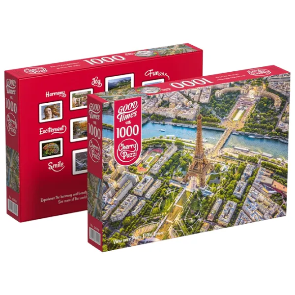 Puzzle Cherry Pazzi Вид на Эйфелеву Башню в Париже 12+/ Количество деталей: 1000 photo 3