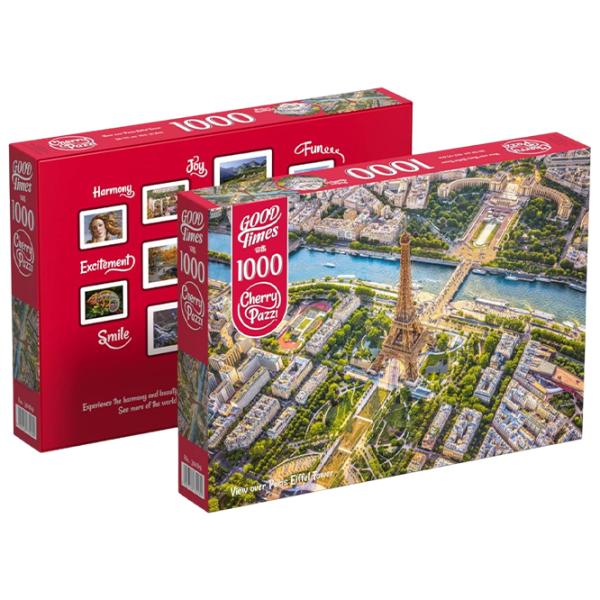 Puzzle Cherry Pazzi Вид на Эйфелеву Башню в Париже 12+/ Количество деталей: 1000 photo 3