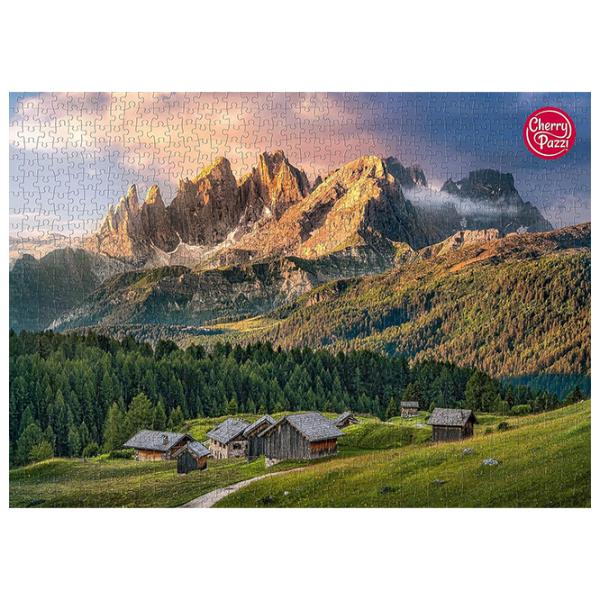 Puzzle Cherry Pazzi Peisaj montan din Dolomiți 12+/ Numărul de piese: 1000 photo 2