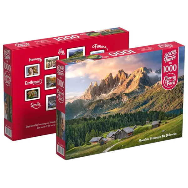 Puzzle Cherry Pazzi Peisaj montan din Dolomiți 12+/ Numărul de piese: 1000 photo 3