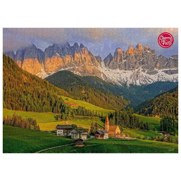 Puzzle Cherry Pazzi Санта-Маддалена, Доломиты 12+/ Количество деталей: 1000 photo 2