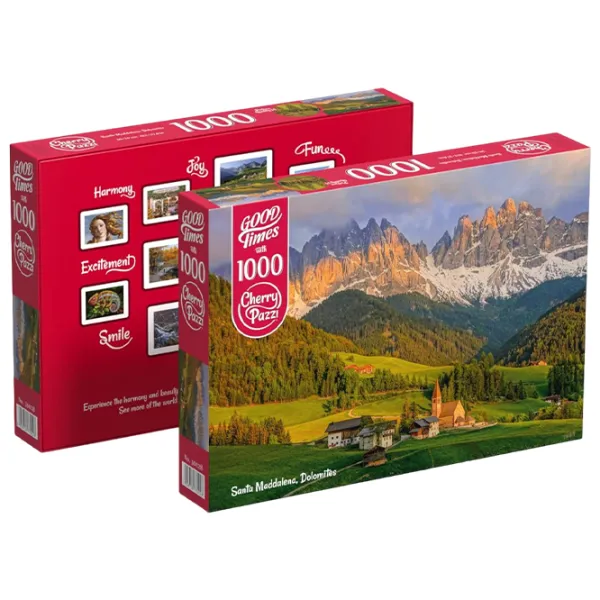 Puzzle Cherry Pazzi Санта-Маддалена, Доломиты 12+/ Количество деталей: 1000 photo 3