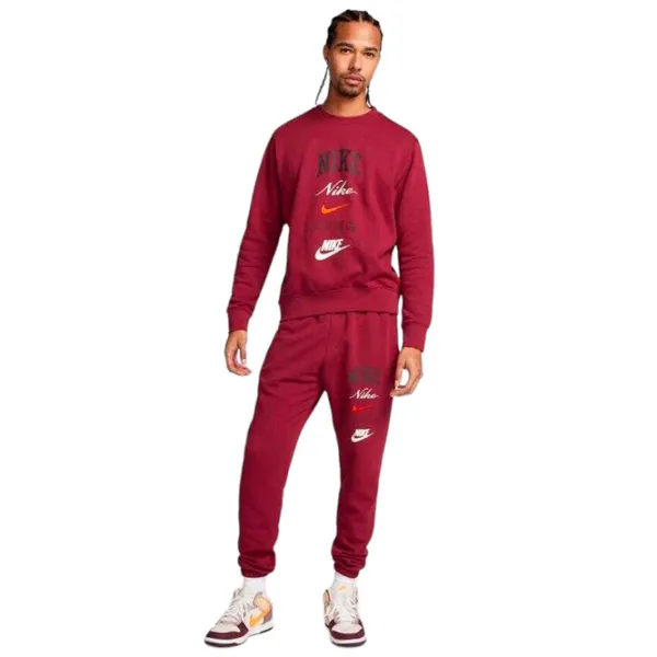 Спортивные брюки для мужчин Nike M Nk Club Bb Cf Pant Stack Gx XXL/ Красный photo 3