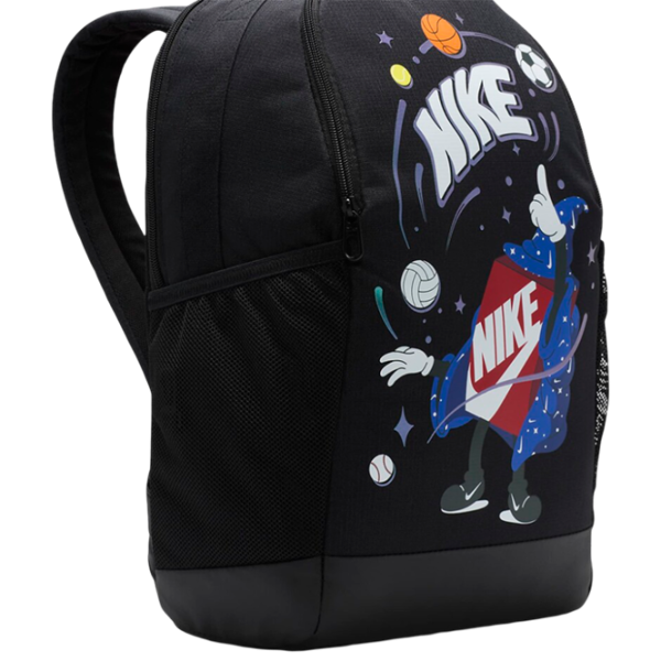 Рюкзак для детей Nike Y Nk Brsla Bkpk  / White Черный / 18л photo 2 Рюкзак для детей Nike Y Nk Brsla Bkpk  / White Черный / 18л photo 2