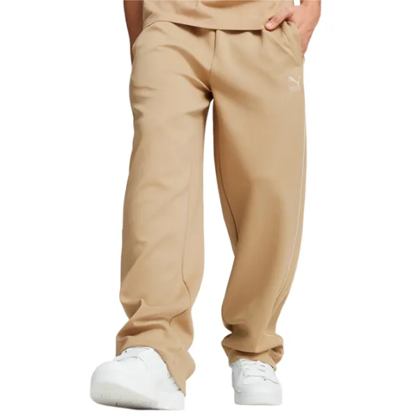 Pantaloni sportivi pentru bărbați Puma T7 Straight Track Pants Dk M/ Prairie Tan photo 3