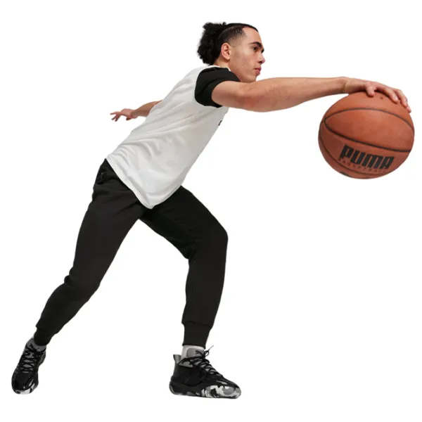 Pantaloni sportivi pentru bărbați Puma Graphic Booster Sweat L/ Black photo 4