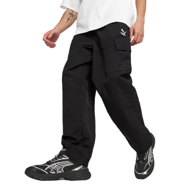 Pantaloni sportivi pentru bărbați Puma Classics Cargo Pants Wv M/ Black photo 4