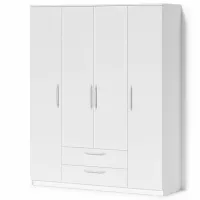 Dulap Linear Fabrik Home Linia №1 160 x 50 x 200 / PAL / Frasin alb photo 2