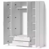 Dulap Linear Fabrik Home Linia №1 160 x 50 x 200 / PAL / Frasin alb photo 3