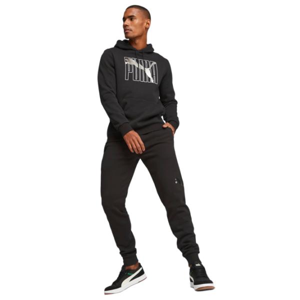 Pantaloni sportivi pentru bărbați Puma Ess+ Logo Lab Holiday Sweatpants Fl Cl S/ Black photo 3