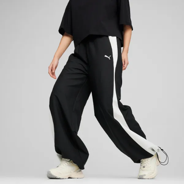 Pantaloni sportivi pentru femei Puma Dare To Relaxed Parachute Pants Wv S/ White/ Black photo 6 Pantaloni sportivi pentru femei Puma Dare To Relaxed Parachute Pants Wv S/ White/ Black photo 6