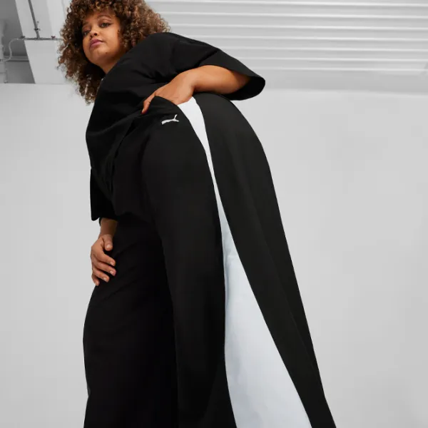 Спортивные брюки для женщин Puma Dare To Relaxed Parachute Pants Wv M/ Белый/ Чёрный photo 4 Спортивные брюки для женщин Puma Dare To Relaxed Parachute Pants Wv M/ Белый/ Чёрный photo 4