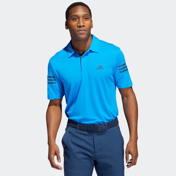Tricou polo pentru bărbați Adidas 3 Stripes Slv Polo Blue photo 2