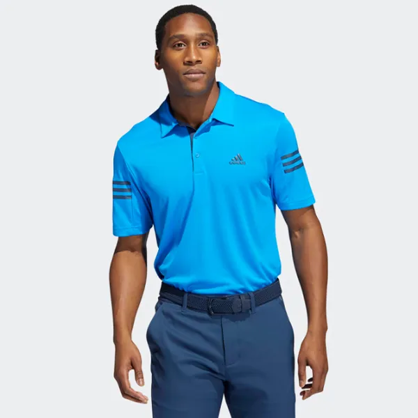 Tricou polo pentru bărbați Adidas 3 Stripes Slv Polo Blue photo 2 Tricou polo pentru bărbați Adidas 3 Stripes Slv Polo Blue photo 2