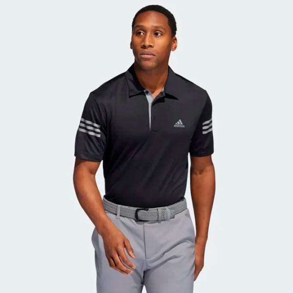 Tricou polo pentru bărbați Adidas 3 Stripes Slv Polo Black photo 2 Tricou polo pentru bărbați Adidas 3 Stripes Slv Polo Black photo 2