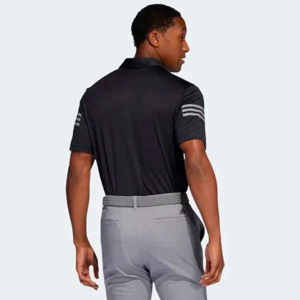 Футболка поло для мужчин Adidas 3 Stripes Slv Polo Черный photo 4 Футболка поло для мужчин Adidas 3 Stripes Slv Polo Черный photo 4
