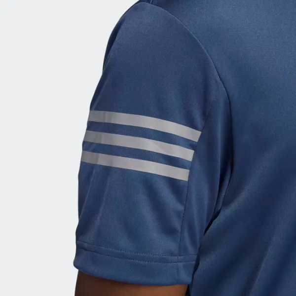 Футболка поло для мужчин Adidas 3 Stripes Slv Polo Темно-синий photo 5
