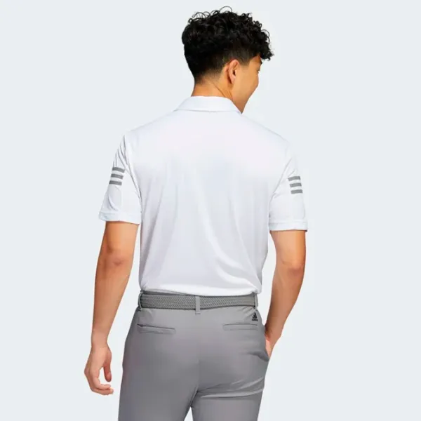 Футболка поло для мужчин Adidas 3 Stripes Slv Polo Белый photo 4 Футболка поло для мужчин Adidas 3 Stripes Slv Polo Белый photo 4
