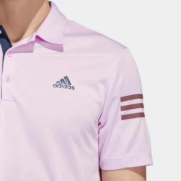 Tricou polo pentru bărbați Adidas 3 Stripes Slv Polo Purple photo 6