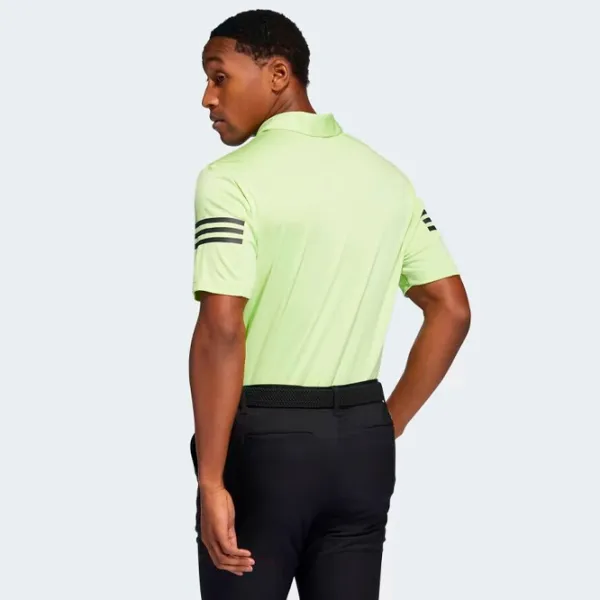 Tricou polo pentru bărbați Adidas 3 Stripes Slv Polo Yellow-green photo 4