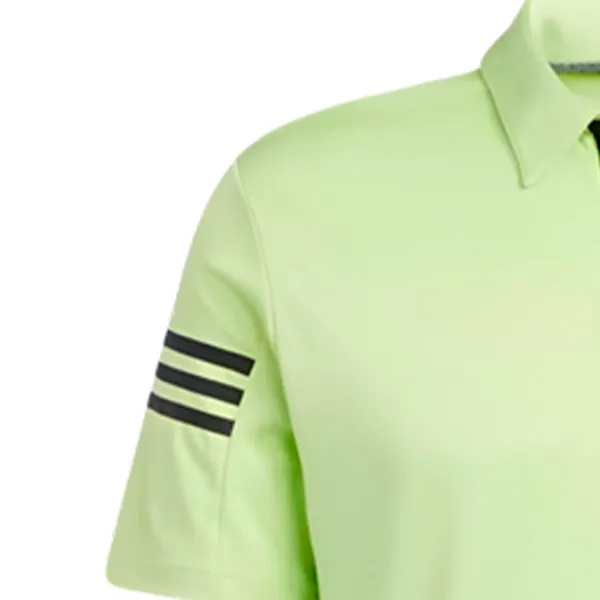 Tricou polo pentru bărbați Adidas 3 Stripes Slv Polo Yellow-green photo 5