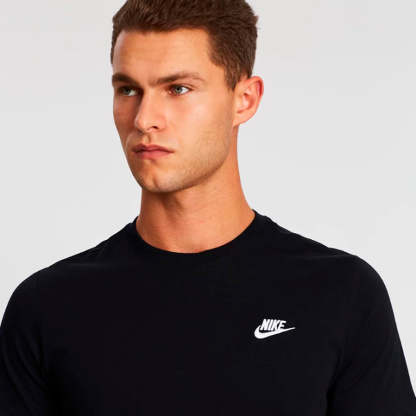 Tricou pentru bărbați Nike Sportswear Club 100% bumbac/ Black photo 3