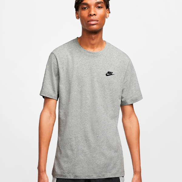 Tricou pentru bărbați Nike Sportswear Club 100% bumbac/ Gray photo 3 Tricou pentru bărbați Nike Sportswear Club 100% bumbac/ Gray photo 3