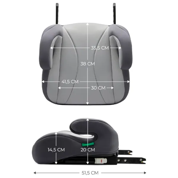 Детское автокресло KinderKraft I-BOOST i-Size -/ 36 кг/ Серый photo 5