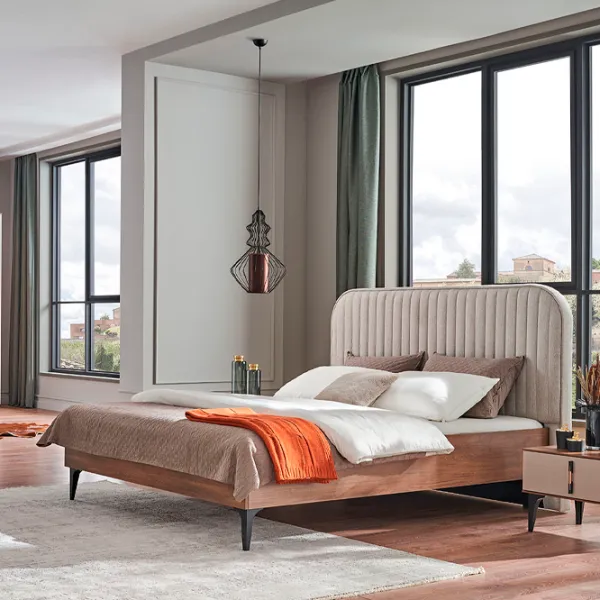 Кровать Dogtas Nova 160 x 200 см/ ЛДСП/ Серый photo 4