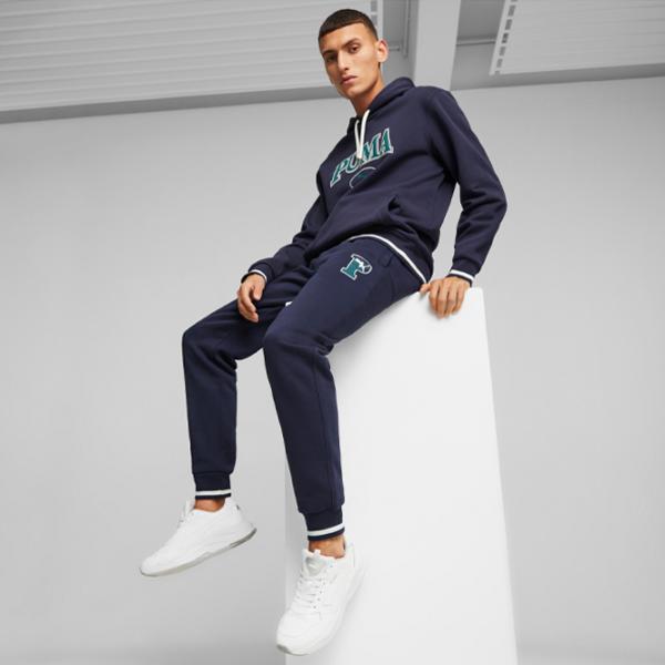Pantaloni sportivi pentru bărbați Puma Squad Sweatpants Fl Cl XXL/ Navy photo 3