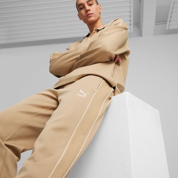 Спортивные брюки для мужчин Puma T7 Track Pants Dk Prairie Tan L S/ Prairie Tan photo 6