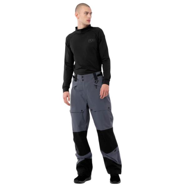 Pantaloni sportivi pentru bărbați 4F snowboard trousers 15,000 membrane S / Gray photo 2