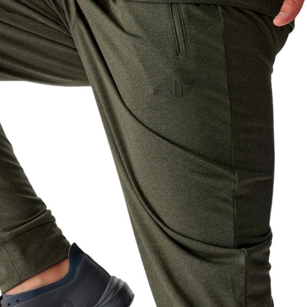 Pantaloni sportivi pentru bărbați 4F 4FRAW23TFTRM468-43M M/ Olive khaki photo 3