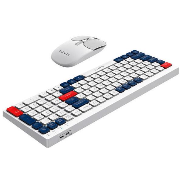 Клавиатура и Мышь Havit KB830WB Беспроводные/ Белый photo 2