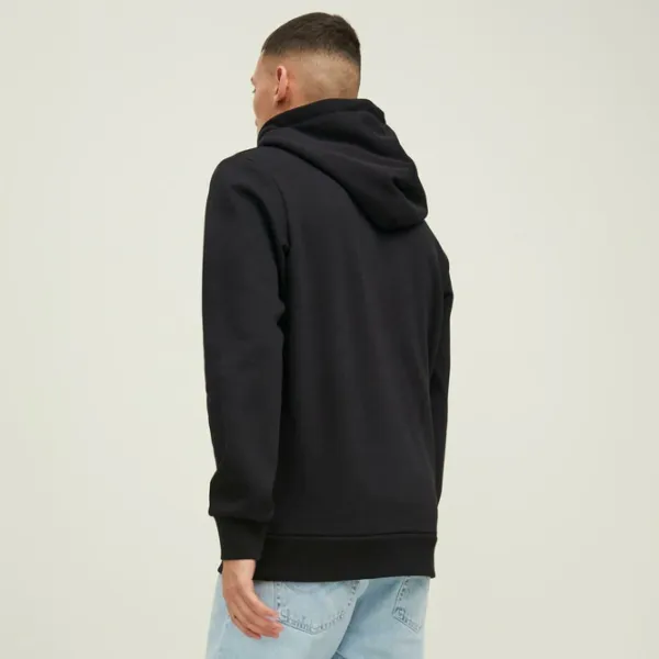 Hanorac pentru bărbați Jack & Jones JCOTECH LOGO SWEAT HOOD Drept/ Black photo 3 Hanorac pentru bărbați Jack & Jones JCOTECH LOGO SWEAT HOOD Drept/ Black photo 3
