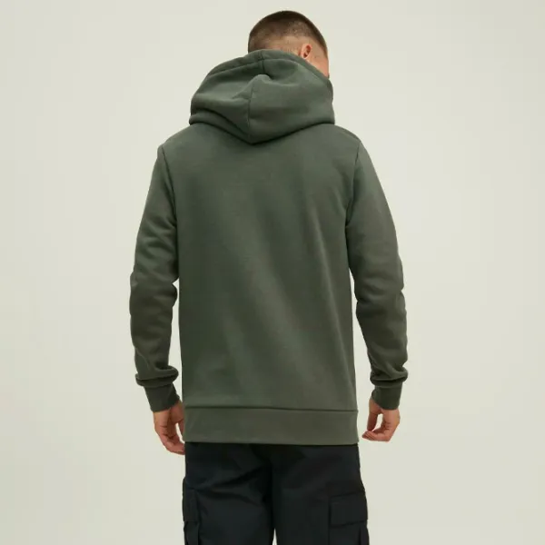 Hanorac pentru bărbați Jack & Jones JCOTECH LOGO SWEAT HOOD Drept/ Green photo 3 Hanorac pentru bărbați Jack & Jones JCOTECH LOGO SWEAT HOOD Drept/ Green photo 3