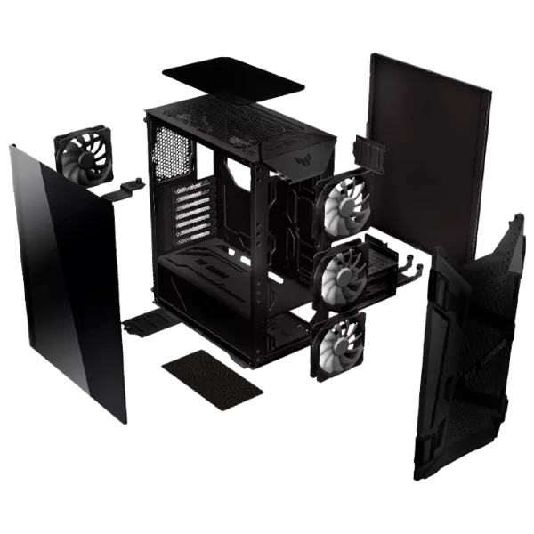 Carcasă Asus TUF Gaming GT301 Mid Tower / Black photo 9