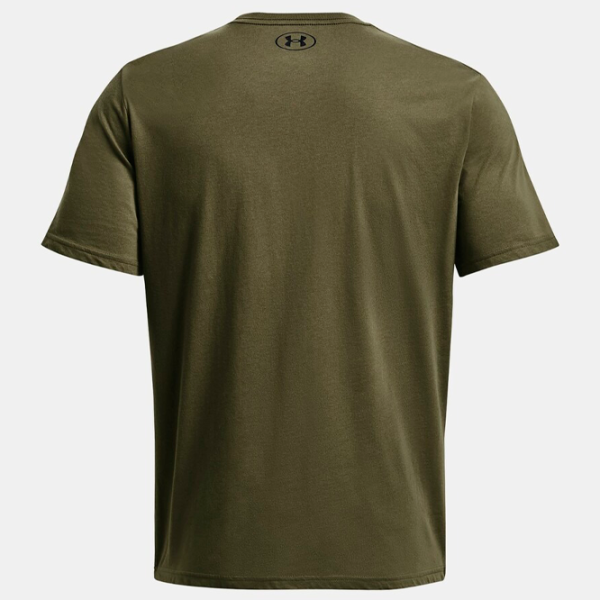 Tricou pentru bărbați Under Armour UA M SPORTSTYLE LC SS-GRN 60% bumbac, 40% poliester/ Darkolivegreen photo 2
