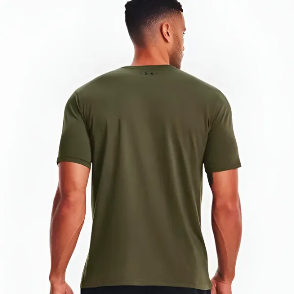 Tricou pentru bărbați Under Armour UA M SPORTSTYLE LC SS-GRN 60% bumbac, 40% poliester/ Darkolivegreen photo 4