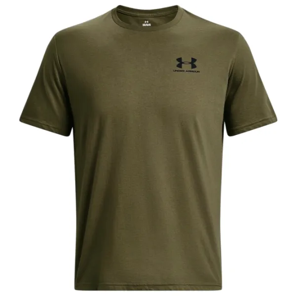 Tricou pentru bărbați Under Armour UA M SPORTSTYLE LC SS-GRN 60% bumbac, 40% poliester/ Darkolivegreen photo 5