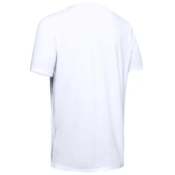 Tricou pentru bărbați Under Armour UA GL FOUNDATION SS-WHT 60% bumbac, 40% poliester/ White photo 2 Tricou pentru bărbați Under Armour UA GL FOUNDATION SS-WHT 60% bumbac, 40% poliester/ White photo 2