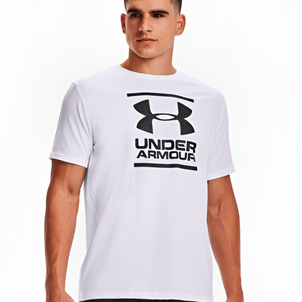 Tricou pentru bărbați Under Armour UA GL FOUNDATION SS-WHT 60% bumbac, 40% poliester/ White photo 3 Tricou pentru bărbați Under Armour UA GL FOUNDATION SS-WHT 60% bumbac, 40% poliester/ White photo 3