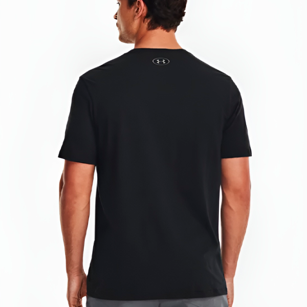 Футболка для мужчин Under Armour UA BIG LOGO FILL SS-BLK 60% хлопок, 40% полиэстер/ Черный photo 4 Футболка для мужчин Under Armour UA BIG LOGO FILL SS-BLK 60% хлопок, 40% полиэстер/ Черный photo 4