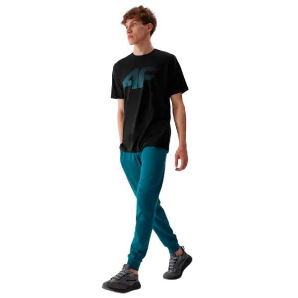 Pantaloni sportivi pentru bărbați 4F joggers L/ Turquoise photo 2