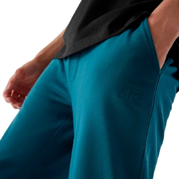 Pantaloni sportivi pentru bărbați 4F joggers L/ Turquoise photo 4