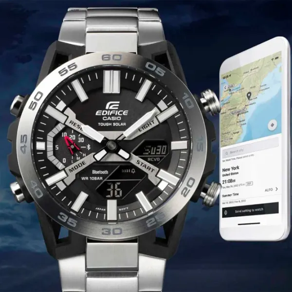 Ceas de mână pentru bărbați Casio ECB-2000D-1A Cuarț/ 48 mm photo 4 Ceas de mână pentru bărbați Casio ECB-2000D-1A Cuarț/ 48 mm photo 4