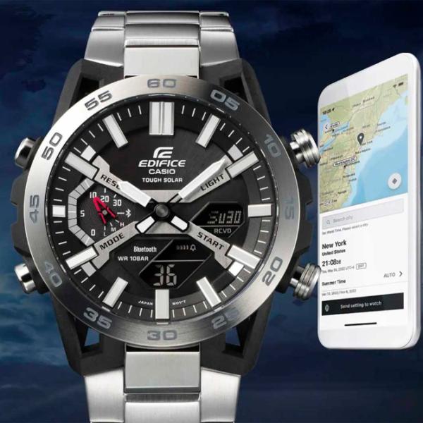 Ceas de mână pentru bărbați Casio ECB-2000D-1A Cuarț/ 48 mm photo 4 Ceas de mână pentru bărbați Casio ECB-2000D-1A Cuarț/ 48 mm photo 4