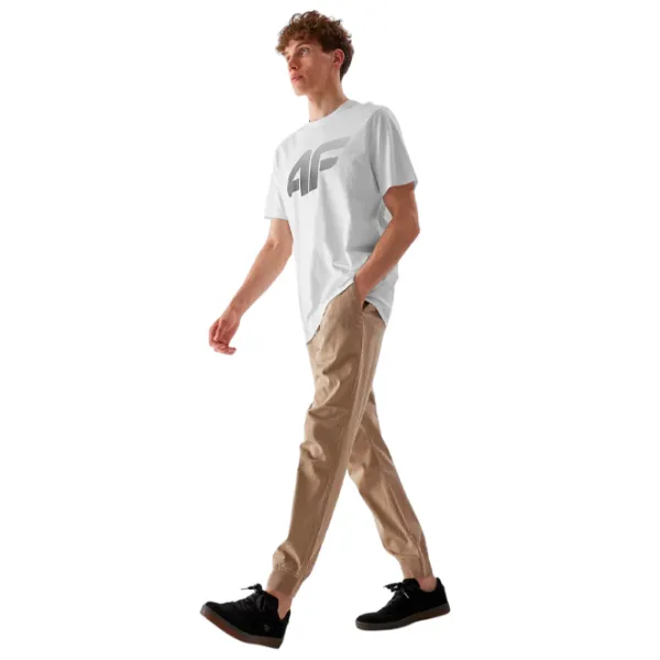 Pantaloni sportivi pentru bărbați 4F casual joggers M/ Beige photo 2