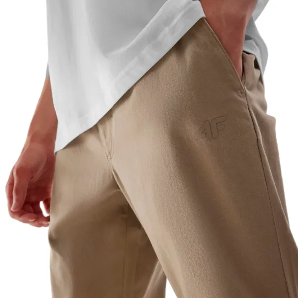 Pantaloni sportivi pentru bărbați 4F casual joggers M/ Beige photo 4