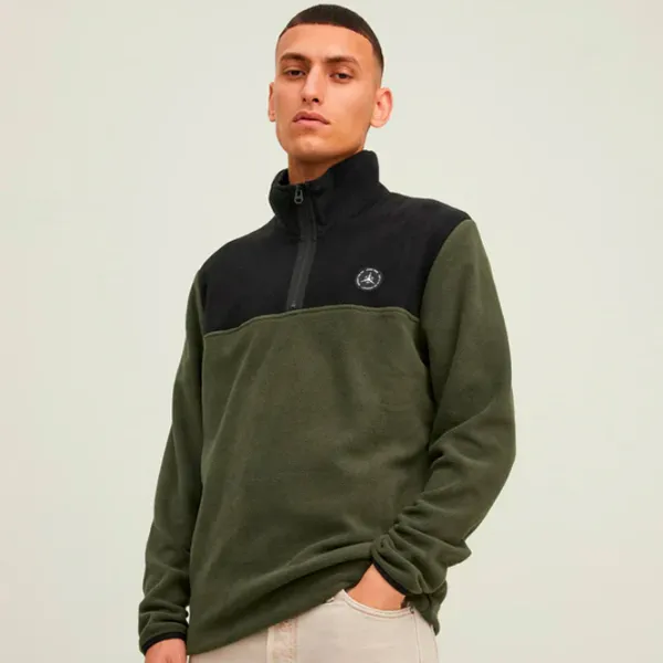 Hanorac pentru bărbați Jack & Jones JCOTECH POLAR SWEAT HIGH NECK Drept/ Green photo 2 Hanorac pentru bărbați Jack & Jones JCOTECH POLAR SWEAT HIGH NECK Drept/ Green photo 2